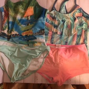 2 girls bathing suits